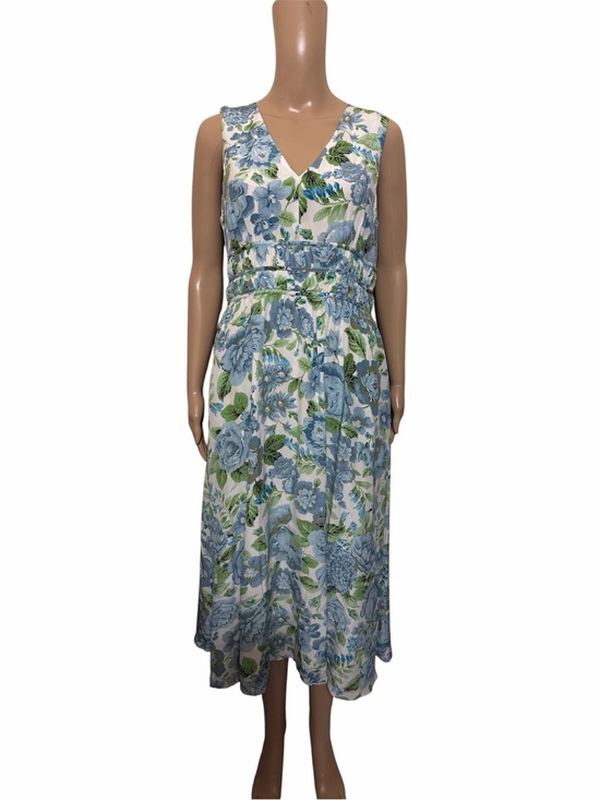 Elie Tahari Dresses & Skirts - NWT Elie Tahari Blue Floral Sleeveless Midi Dress Garden Party Resort
